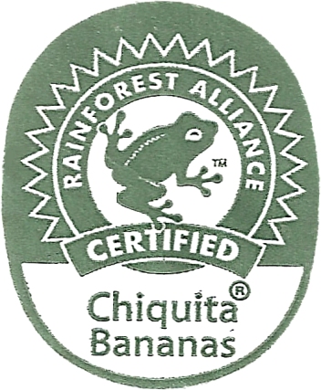 RAINFOREST ALLIANCE CERTIFIED ® Chiquita Bananas